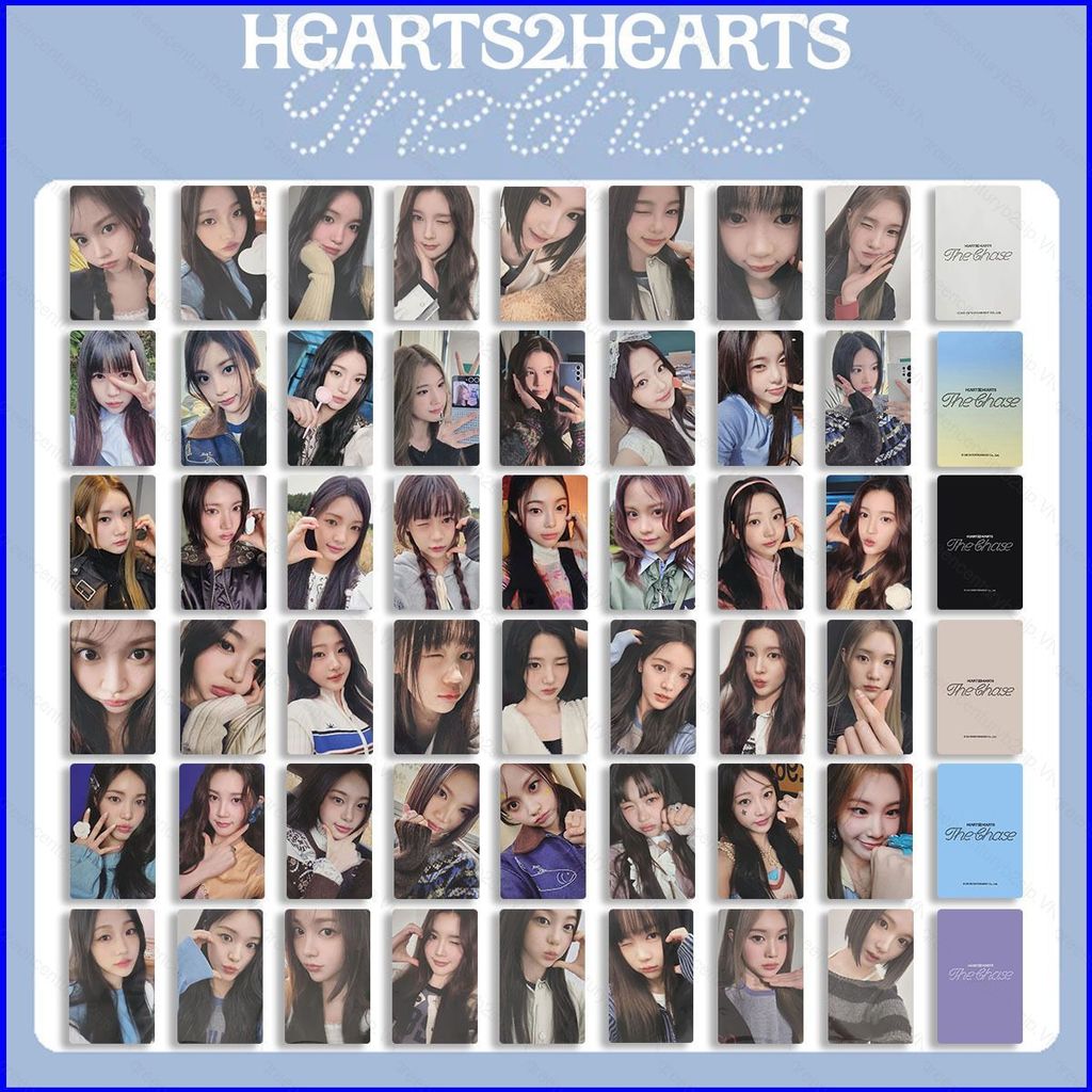 G2P 8 ชิ้น/เซ็ต H2H HEARTS2HEARTS JIWOO LOMO การ์ด THE CHASE โปสการ์ดคอลเลกชันดาว Periphery P2G