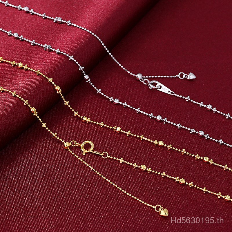 All-Match Doudou Plain Chain Gold-Platedรถดอกไม้Luxury Clavicle Fairy 925 Gypsophilaเงินสเตอร์ลิงอิต
