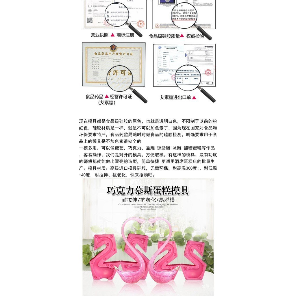 Influencer ช็อกโกแลตซิลิโคน Sugar Art Baking Fondant ตกแต่งเครื่องมือคอเกลือแกะสลักเค้กหัวแม่พิมพ์ 3