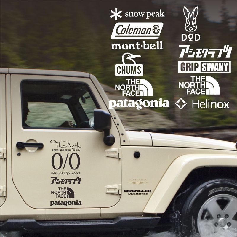 สติ๊กเกอร์ กล่องเก็บของแคมป์ปิ้งกลางแจ้ง suv Off-Road RV Body Side Window สติ๊กเกอร์ติดรถยนต์