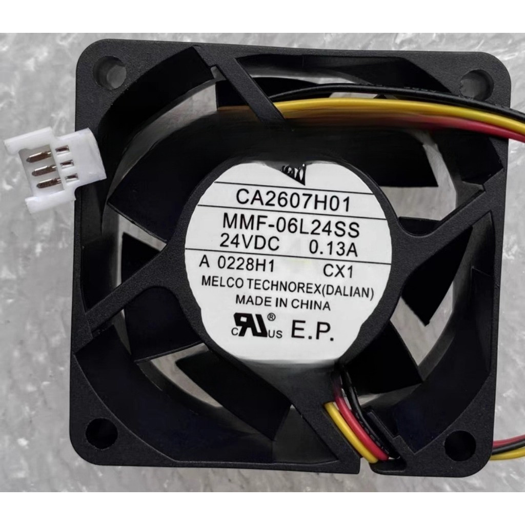 MMF-06L24SS-CX1 CA2607H01 6025 24V 0.13A พัดลมระบายความร้อนอินเวอร์เตอร์ Mitsubishi