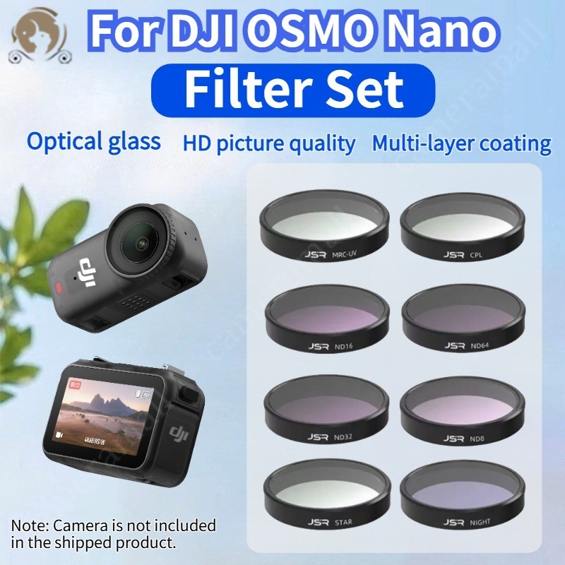 JSR Filter สําหรับ DJI OSMO NANO กระจกออปติคอลกรอง UV CPL ND8 ND16 ND32 ND64 อุปกรณ์เสริมเลนส์กล้อง