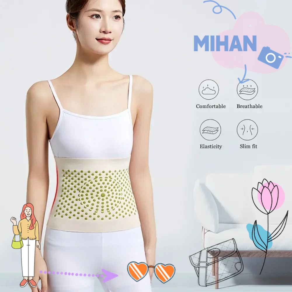 เข็มขัดคาดเอว MIHAN สำหรับการรักษา mugwort ลดอาการปวดหลังและเพิ่มความยืดหยุ่น