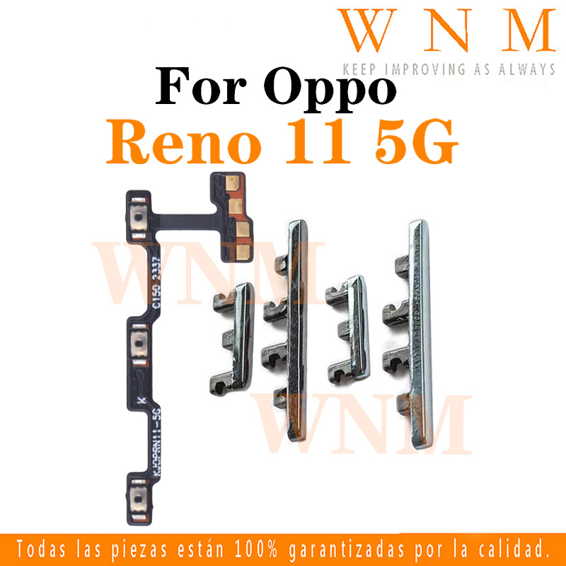 สําหรับ Oppo Reno 11 5G ปุ่ม flex เปิด/ปิดปุ่มสวิทช์ด้านข้าง Key Volume Up Down Flex สายโทรศัพท์มือถือ Part