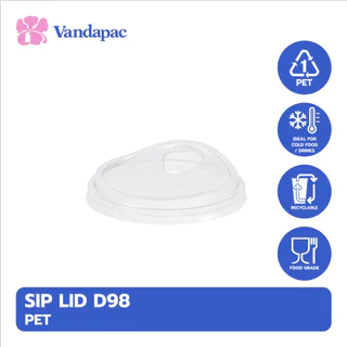[ยกลัง 1,000 ชิ้น] ฝายกดื่ม รูใหญ่ PET ปาก 98 มม. VANDAPAC