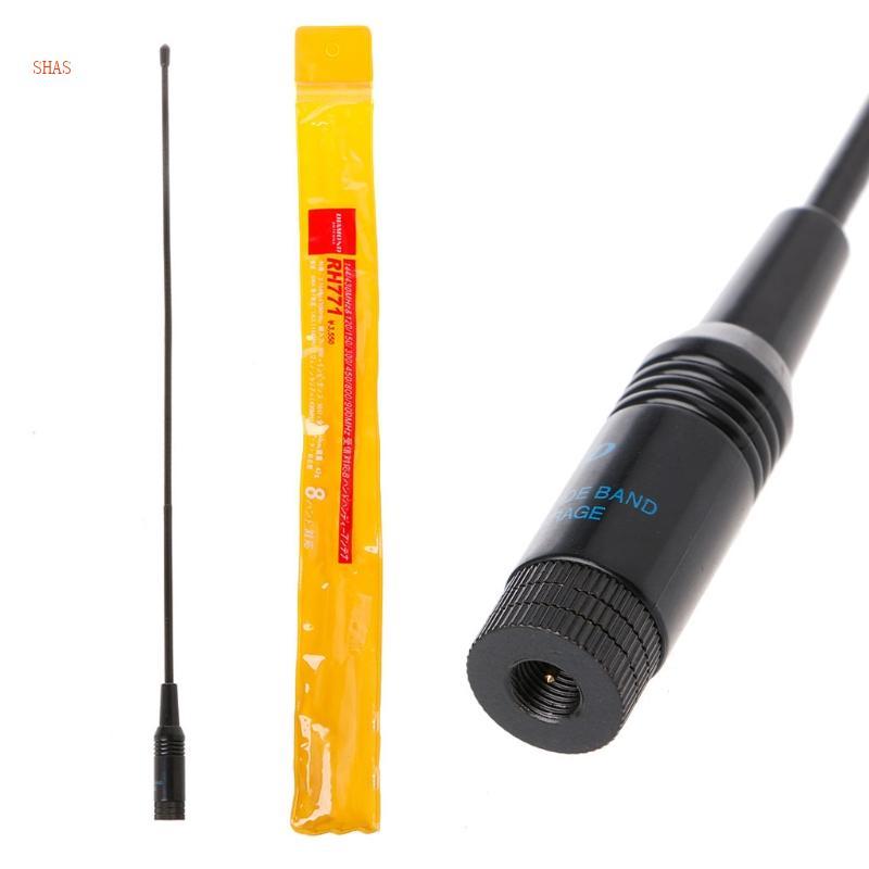 Shas สําหรับ BaofengUV-5R เสาอากาศวิทยุมือถือเสาอากาศ Walkie เสาอากาศ VHF UHF SMA-Male