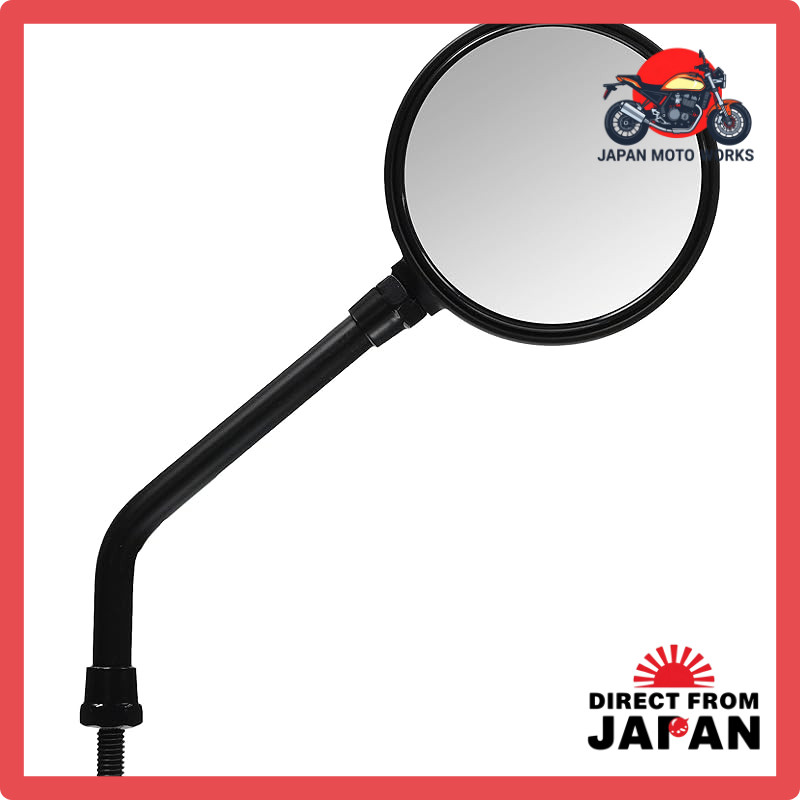 KITACO Z-II Small Mirror - Blue Lens, Universal Fit, Aluminum, 10mm & 8mm Options, Black & Chrome Finishes, Single Unit
