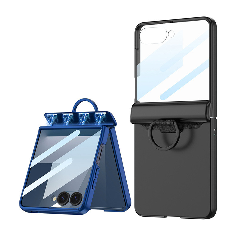 สําหรับเคสโทรศัพท์ Samsung Galaxy Flip 7 Flip 7 ฟิล์มเปลือกแหวนปลอกในตัว Flip 7 เคสกันกระแทก