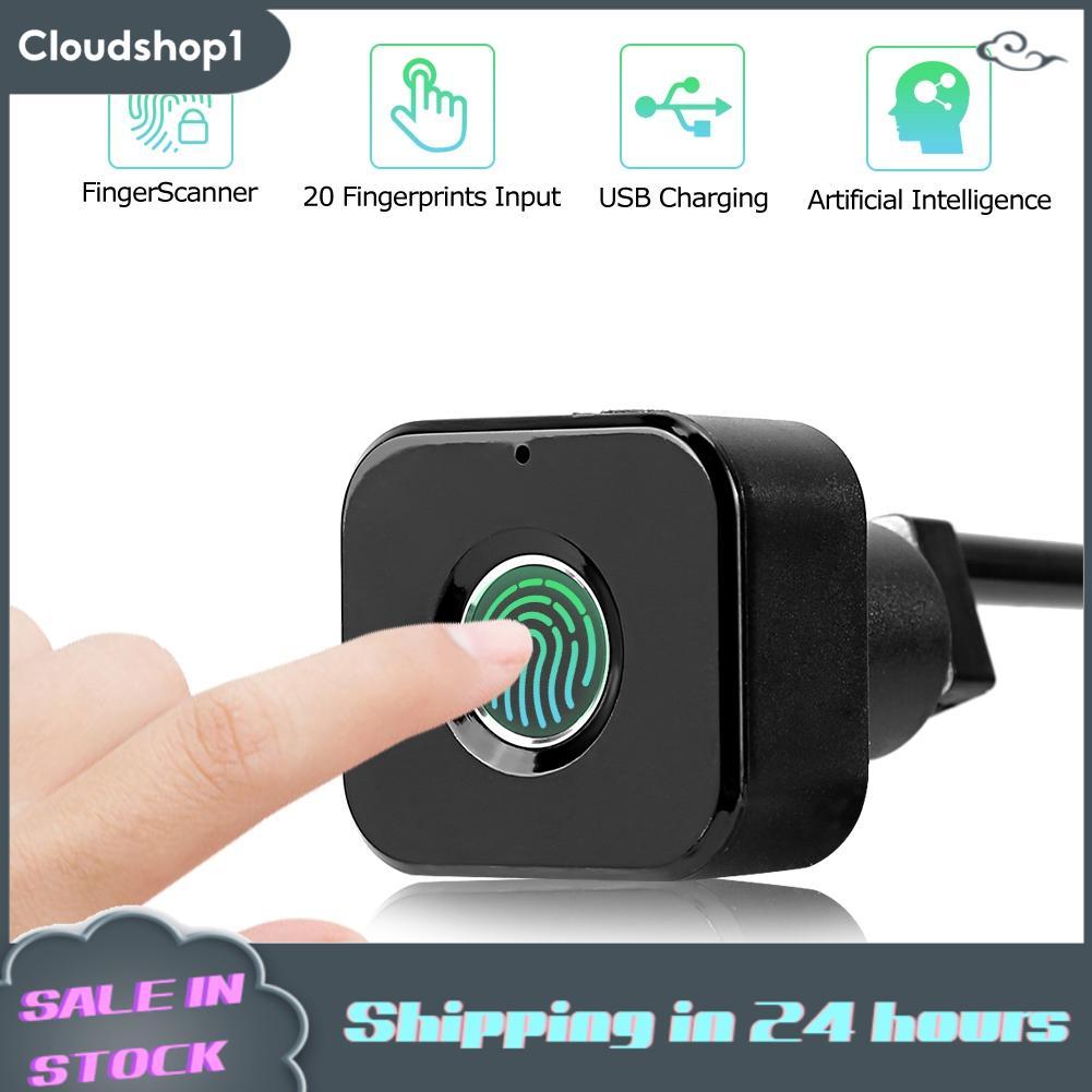 cloudshop1 ตู้ลายนิ้วมือ ล็อค สมาร์ท Keyless USB ชาร์จไฟล์ลิ้นชักล็อคความปลอดภัยสำหรับโฮมออฟฟิศ