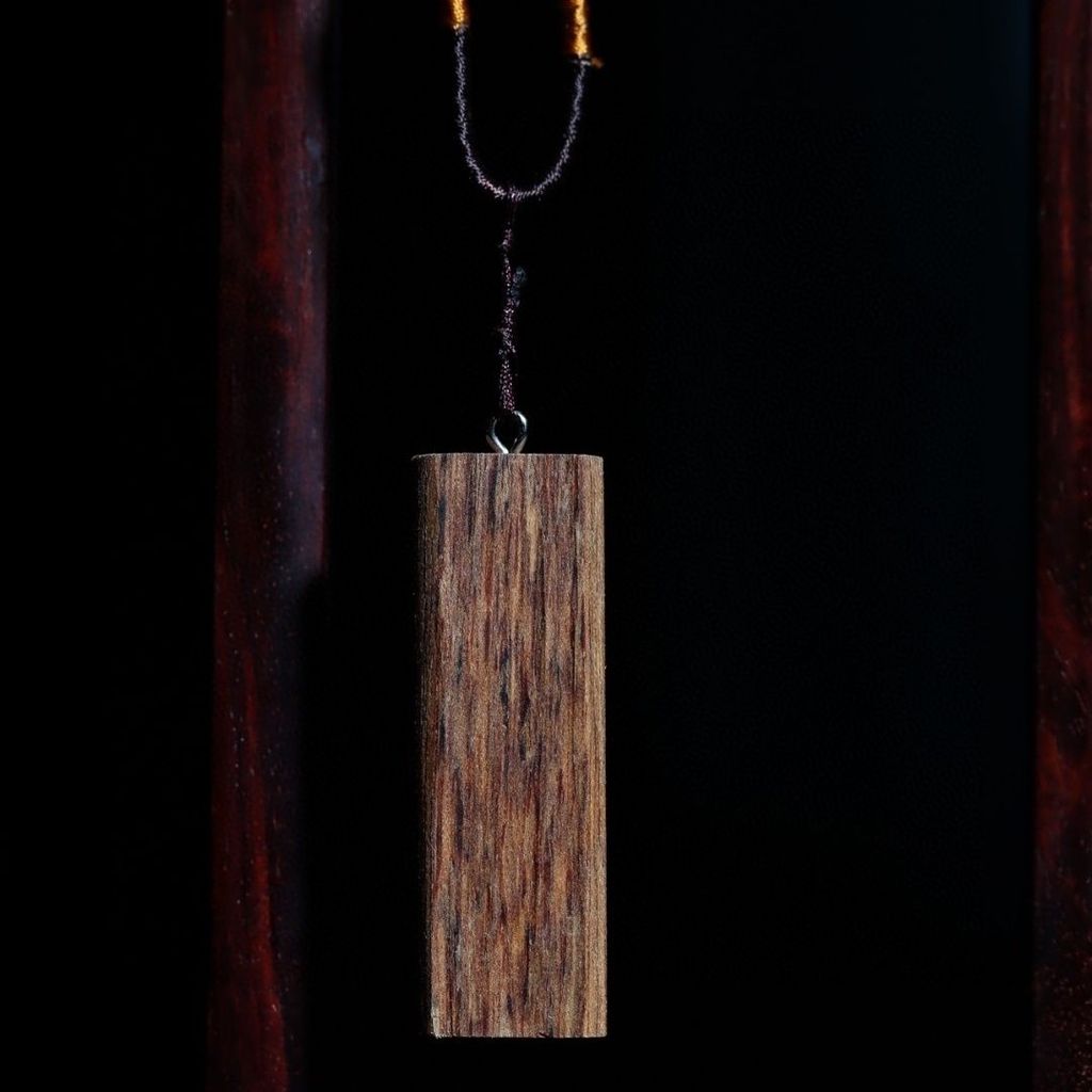 Fidelity เวียดนาม Nha Trang ธรรมชาติเก่าวัสดุไม้กฤษณาสร้อยคอจี้ไม้จี้ผู้ชายผู้หญิง 11.7