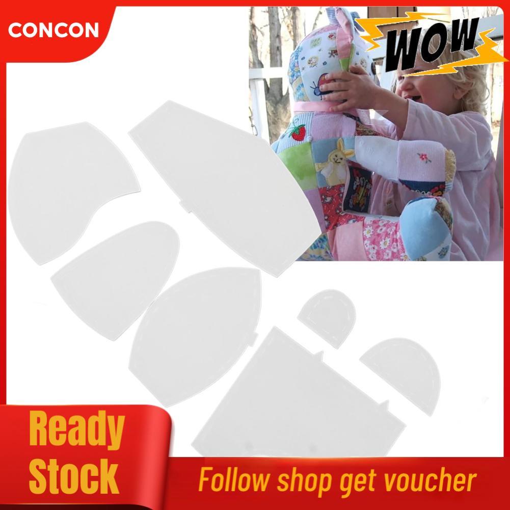 Concon Concon Bear Quilting Template Rulers Rulers Set พร้อมหน่วยความจำที่เชื่อถือได้และทนทาน 10 ชิ้
