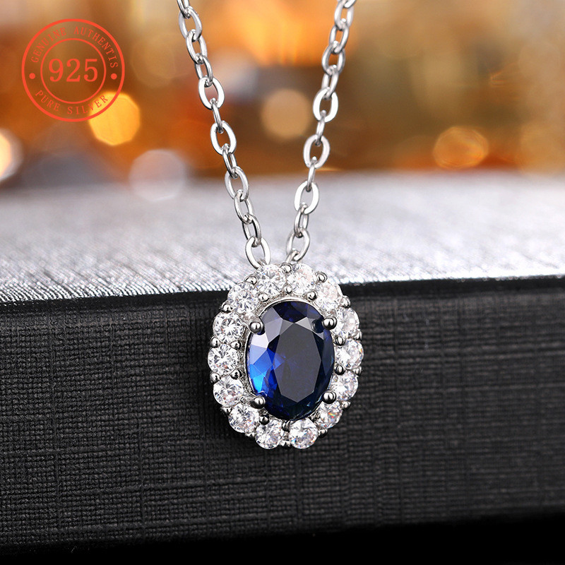 SHEFULI 925 เงินอเนกประสงค์ไมโครฝังเพชรเต็มดอกไม้ต่างหูสตั๊ดสร้อยคอ CSX648