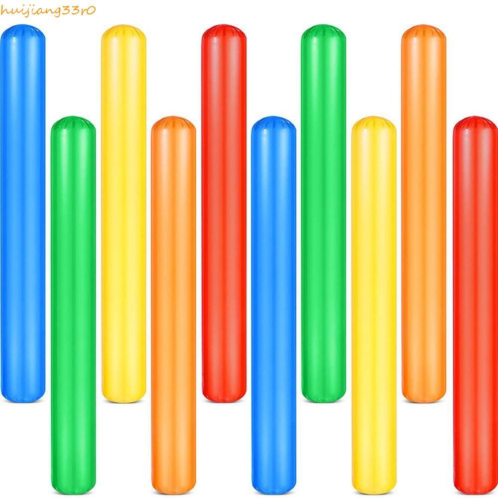HUIJIANGU Inflatable Cheer Sticks, Float Water Noodles Blow up Pool Inflatable Sticks, Water Games P