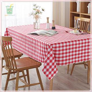 ผ้าปูโต๊ะลายหมากรุกสีแดง สำหรับงานแต่งงานและตกแต่งบ้านสไตล์ไ…