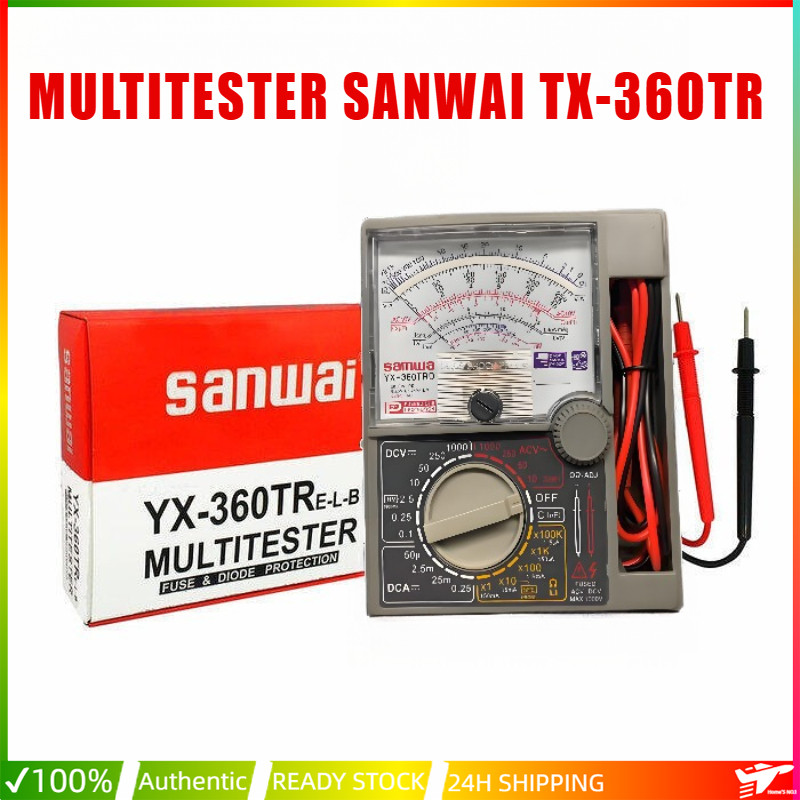 NEW มัลติมิเตอร์ มิเตอร์วัดไฟ แบบเข็ม Sanwai meter YX-360TR โอม มิเตอร์ โวลมิเตอร์