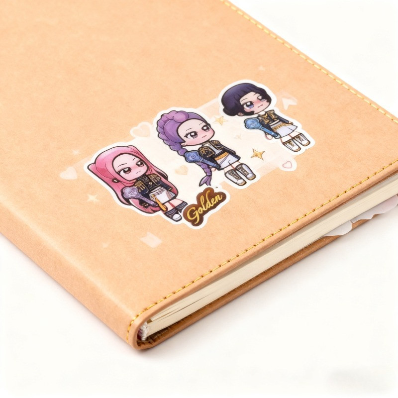 12 ชิ้น/เซ็ต KPop Demon Hunters สติกเกอร์เปลี่ยน Creative Handmade DIY ปริศนาของเล่น สำหรับของขวัญเด็ก น่ารัก - รูปที่ 6