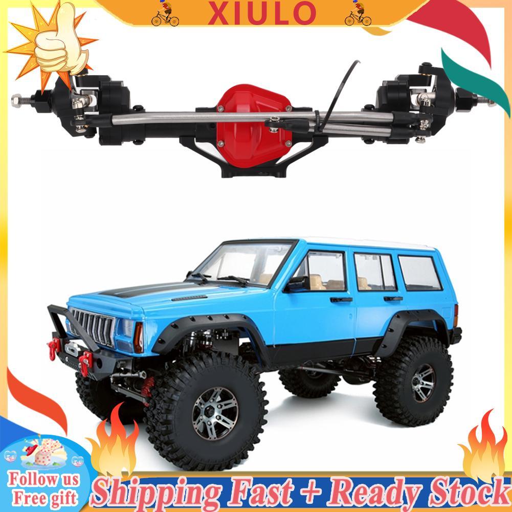 Xiulo Xiulo VGEBY RC Front Portal Axle รถโลหะชุดสำหรับ SCX10 1/10 (สีดำ) ชุดอุปกรณ์เสริม Rc เพลา Scx