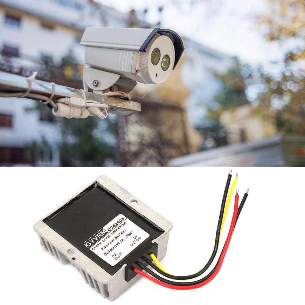 Deo BoostBuck โมดูลควบคุมแรงดันไฟฟ้า 24V Converter 144W Auto Step UP Down Boost สําหรับ LED รถจอแสดง