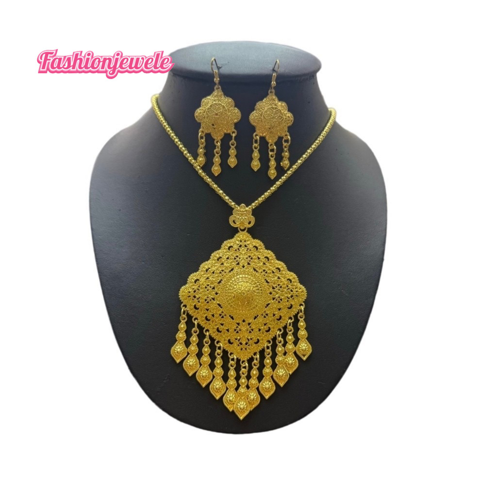 Fashion Jewele เครื่องประดับชุดไทย ชุดล้านนา ชุดสร้อยคอพร้อมต่างหู พร้อมส่งในไทย พร้อมส่ง
