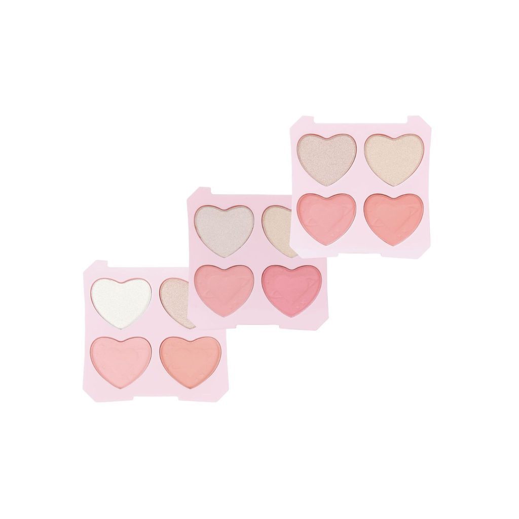 Obuse Sweet Heart Highlight & Blusher #OB1485 โอบิวซ์ สวีท ฮาร์ท ไฮไลท์ & บลัช x 1 ชิ้น beautybakery