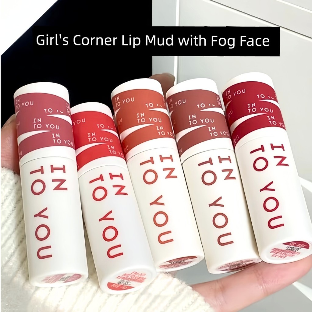 lipstick ลิปสติก INTO YOU Heart Mu และ YOU Heroine Lip Mud em0508 Matte Matte Velvet ลิปสติก Lip Gla