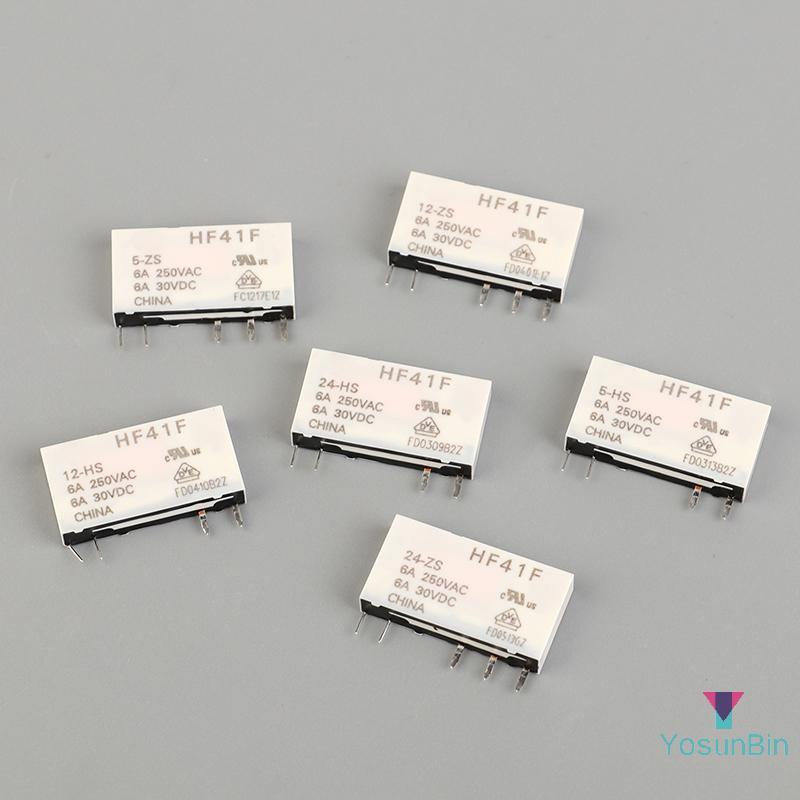 YosunBin] HF41F-24-ZS HF41F-12-ZS HF41F-5-ZS HF41F-5-HS HF41F-12-HS HF41F-24-HS รีเลย์อุตสาหกรรม Sub