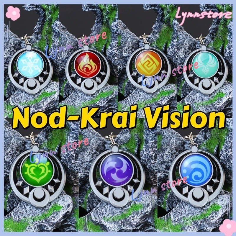 GENSHIN Luminous Vision พวงกุญแจ GENSHIN IMPACT MOON WHEEL VISION พวงกุญแจ NOD-KRAI Vision พวงกุญแจก