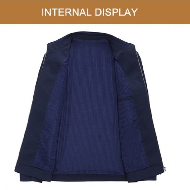 ZITY ซื้อ 1 แถม 1! เสื้อแจ็คเก็ตผู้ชายเสื้อแจ็คเก็ตคุณภาพดีใหม่ Slim Casual ชุดเบสบอลเสื้อ — صورة 3