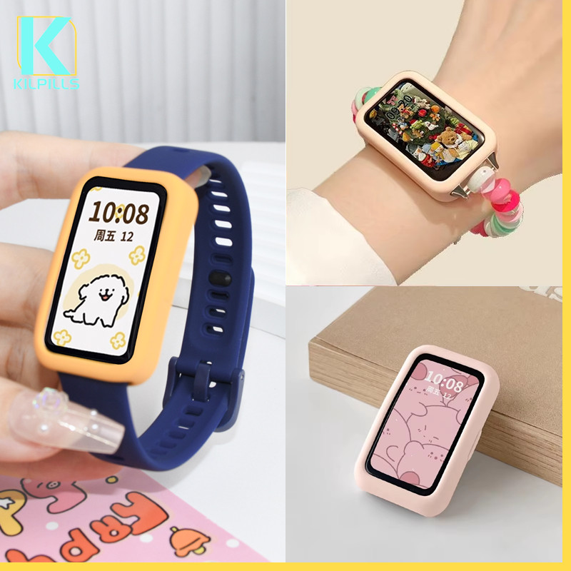 เคส ซองซิลิโคน for นาฬิกาอัจฉริยะ Huawei Band 10 9 8 Anti Gores ซิลิโคนป้องกันการตก for Huawei Watch