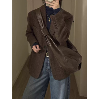 สูทสำหรับผู้หญิงไซส์เล็ก สไตล์เกาหลี พร้อมเสื้อคลุมขนสัตว์ ค…