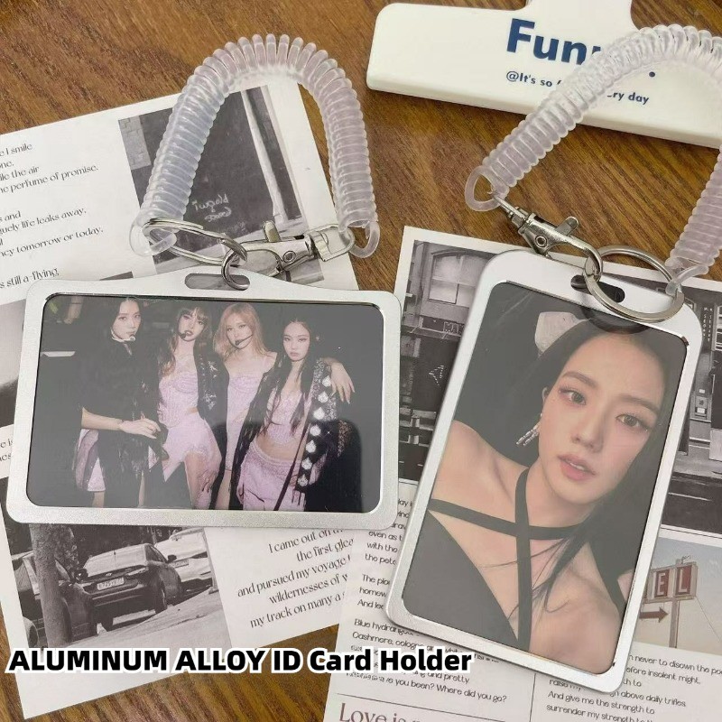 ALUMINIUM ALLOY ID Card Holder - ID Holder Card Holder วัสดุสิ้นเปลือง ID สําหรับผสม 3 นิ้ว
