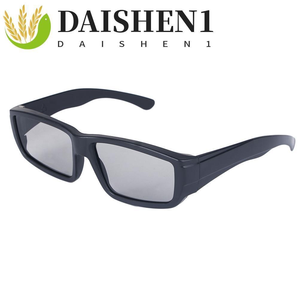 แว่นตาวิดีโอ 3D พาสซีฟไซคลิก.circular สำหรับโปรเจคเตอร์และภาพยนตร์โรงหนัง มิติ Anaglyph กรอบสีดำ