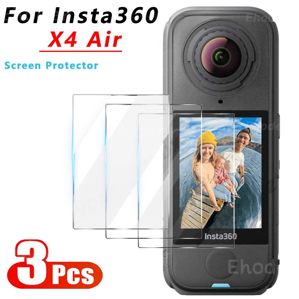 ป้องกันหน้าจอสําหรับ Insta360 X4 Air 1-3 ชิ้น Clear Anti-scratch ฟิล์มโค้งป้องกันฟิล์มสําหรับ Insta360X4Air X4Air แก้ว