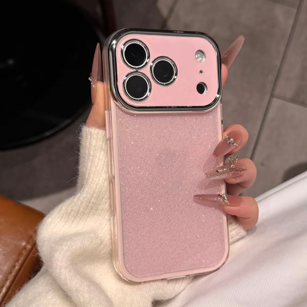 แวววาว 2 ใน 1ชุบอะคริลิคเคสโทรศัพท์สําหรับ ไอโฟน 17 มือโปร สูงสุด 17 อากาศ 16 บวก 15 14 13 12 11 กันกระแทกป้องกันปลอก ราคา ถูกที่สุด ดีลบีเคเค แกลเลอรีภาพที่ 3