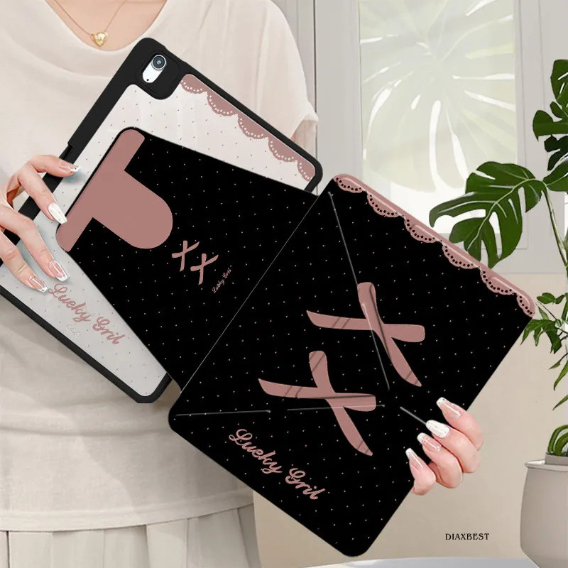 3+Y พับสําหรับ Honor Pad Series - ฝาครอบป้องกันอะคริลิคใสพร้อมช่องเสียบปากกา (Fit Honor Pad 10/9/12.