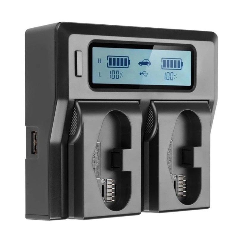 Portable Battery Charger Case For LP-E19 EU Plug With USB Port Accessory For EOS R3 1DX Mark II 1DX2