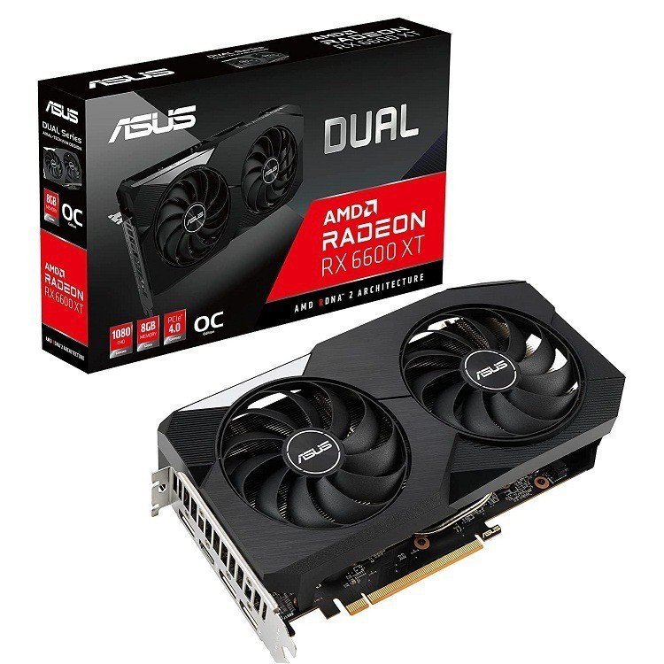 เหมาะสําหรับ ASUS AMD RADEON ASUS DUAL RX 6600XT O8G กราฟิกการ์ดเกมสําหรับเล่นเกม