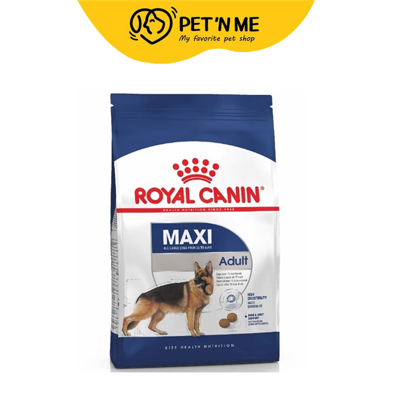 [จัดส่งจากคลัง] Royal Canin Maxi Adult โรยัล คานิน อาหารเม็ดสุนัขโต พันธุ์ใหญ่ 15 kg [3182550732154]