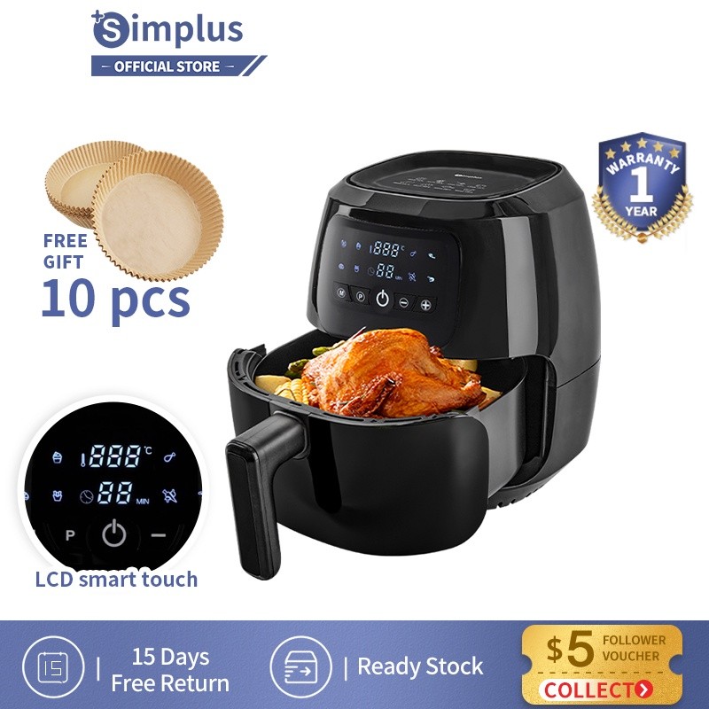 MA3 Simplus Air Fryer 5L หน้าจอดิจิตอล 1500W 60min Timer/1300W 30min Timer Rapid เครื่องทําความร้อนป