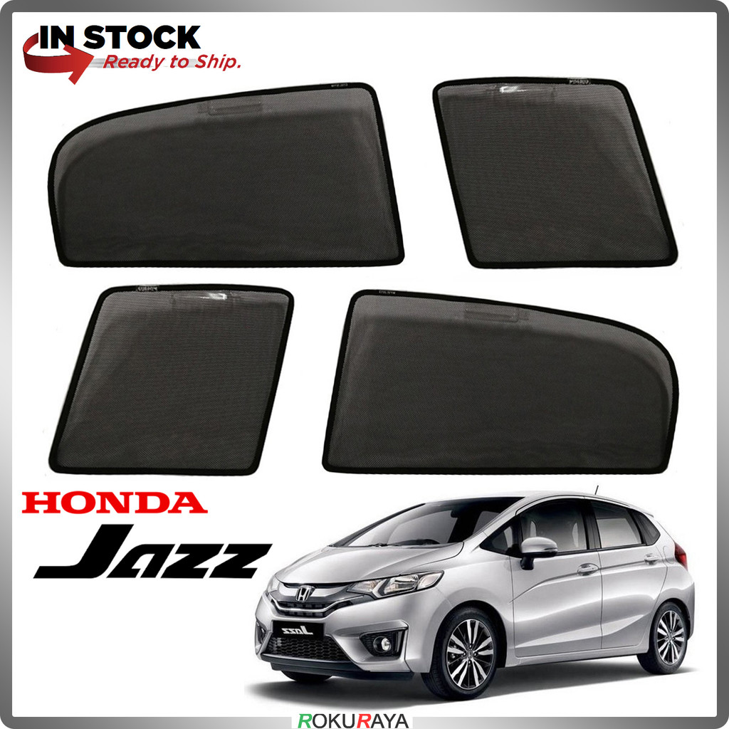 [4 ชิ้น] Honda Jazz GK 2014 OEM Custom Fit Magnetic Sun Shade Sunshade