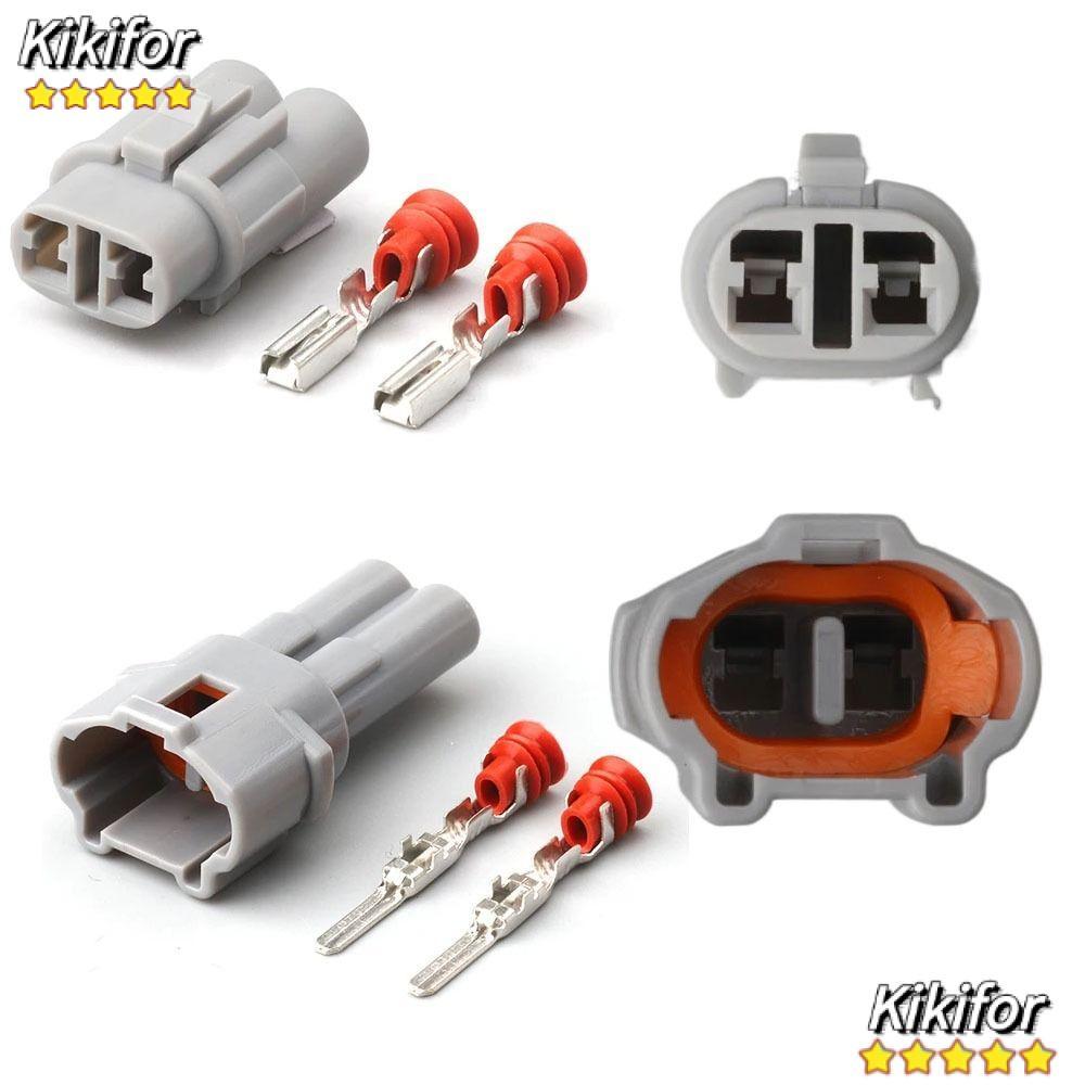 KIKIFOR 2 Pin Sumitomo ขั้วต่อสายไฟอัตโนมัติ, ขั้วต่อสายไฟปลั๊กสีเทารถตัวเชื่อมต่อกันน้ํา, DJ7026-2-11/21 ชุดขั้วต่อรถยนต์สําหรับ 6180-2321 6187-2311