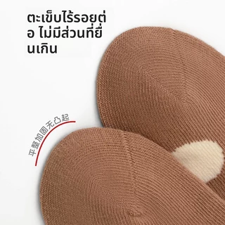 ถุงเท้าเด็กสไตล์แฟชั่นใหม่ A-Like จากฝ้าย ดีไซน์คล้องปอมไร้โครง ปากหลวมสำหรับเจ้า princess