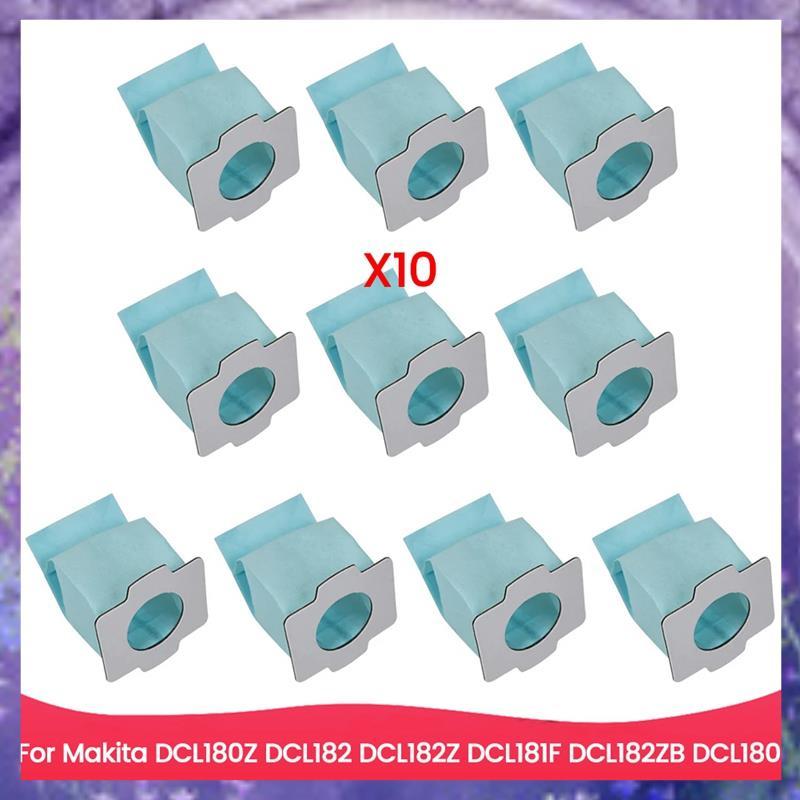 10 ถุงเก็บฝุ่นชุดสําหรับ DCL180Z DCL182 DCL182Z DCL181F DCL182ZB DCL180 REPLACEMENT อะไหล่