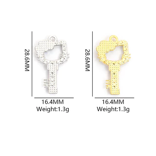 10pcs Sparkling Rhinestone Inlay KT Cat Avatar กรอบ Key Shape Charms น่ารักสร้อยคอต่างหูพวงกุญแจเข็มกลัด DIY Hollow Love Heart โบว์ลูกแมวหัวจี้,สาวหวานอุปกรณ์เสริม
