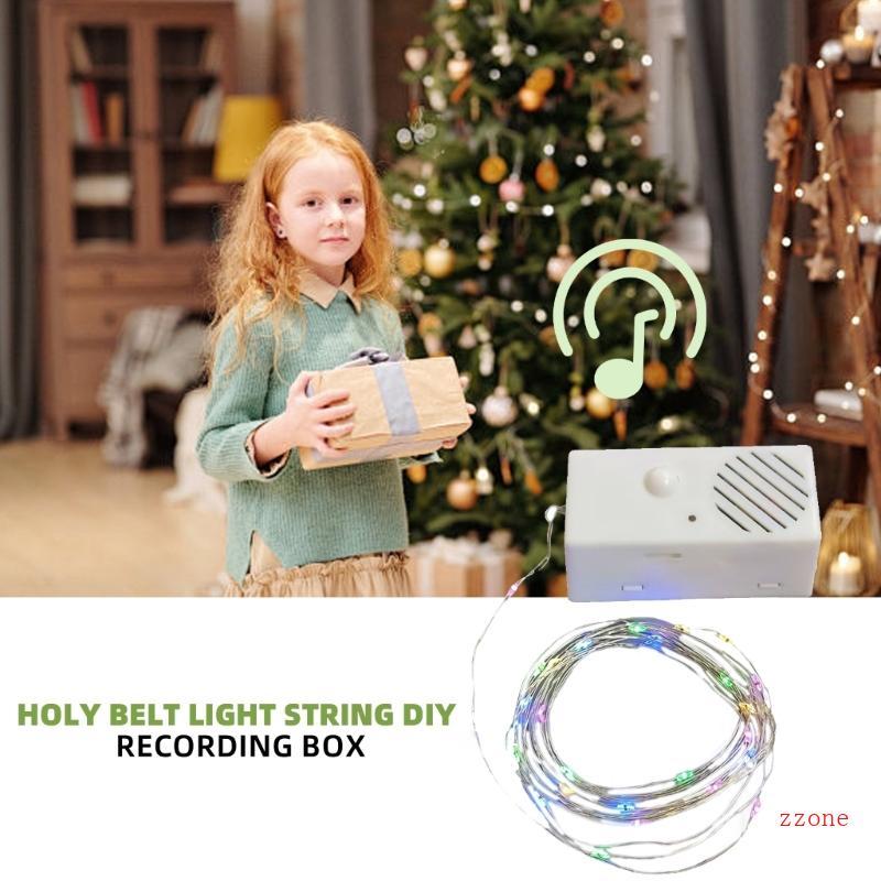 Zzz เพลงกล่องโมดูลเสียงเพลงคริสต์มาสและไฟ Led สําหรับ Plushie ของเล่นกล่องเสียงสําหรับเด็ก Creative 