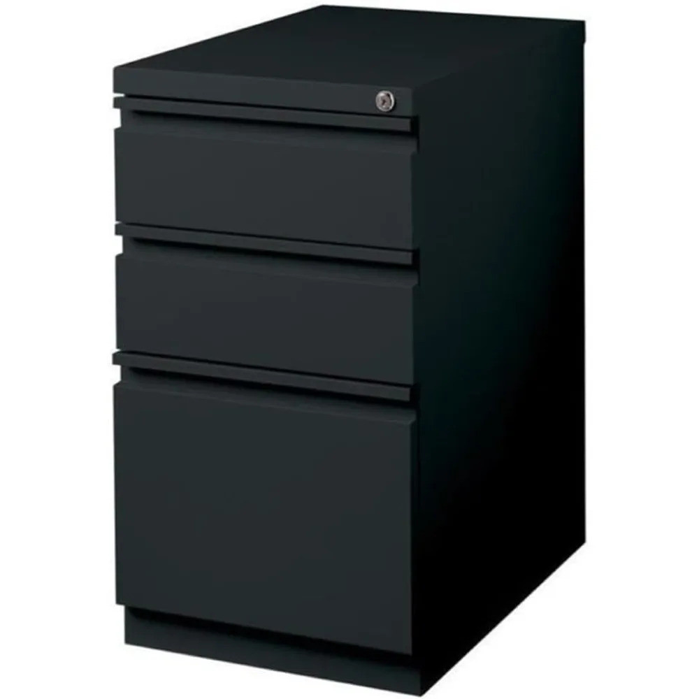 ตู้เก็บเอกสาร,20 3-draveler Modern Metal Mobile Pestal File Cabinet, 19.88d X 15w X 27.75h, ลูกล้อที