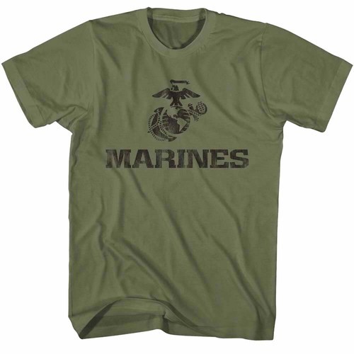 US Marines Logo Training Mens T Shirt Eagle Globe Elite Soldier Force