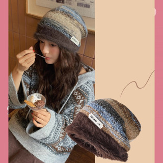 หมวกไหมพรมวินเทจ.Maillard อบอุ่นและทันสมัย