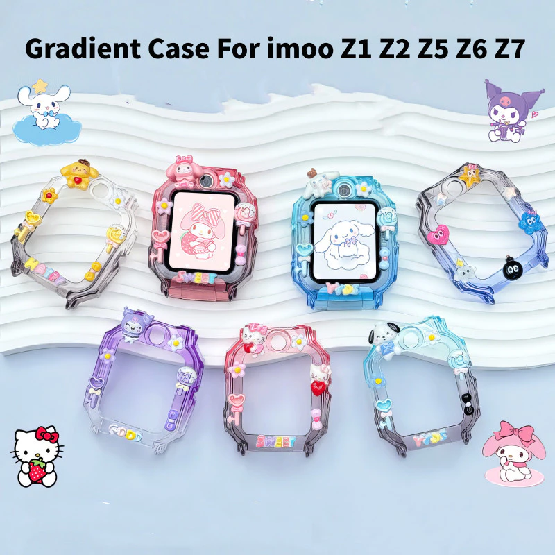 [คลังสินค้าพร้อม]Kuromi Melody Gradent เกราะป้องกันสําหรับ Imoo Z1 Z2 Z6 Z7 Z3 imoo x10 กรณี imoo Z7 กรณี Z1 กรณี