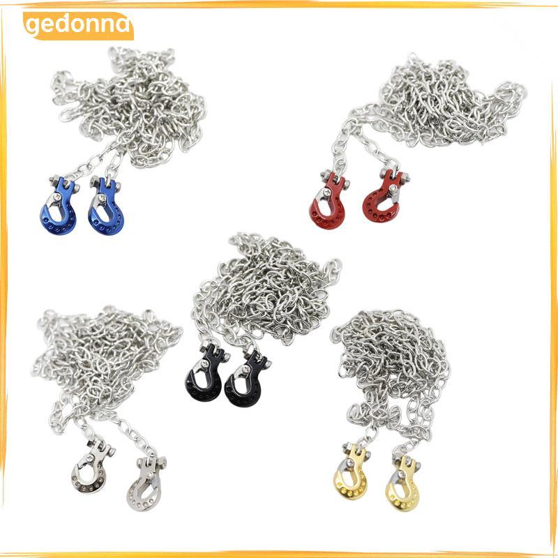 [gedonna] โซ่พ่วงจําลองพร้อมตะขอพ่วงโซ่โลหะสําหรับ RC Scale 1:10